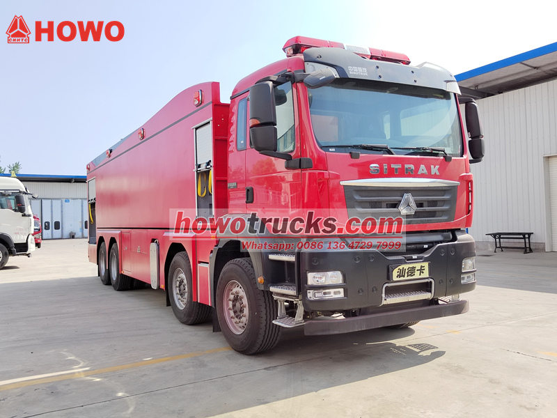 Howo 8x4 fire fighting truck