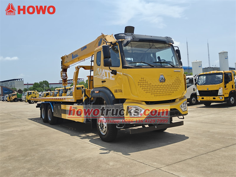 HOWO wrecker truck with crane