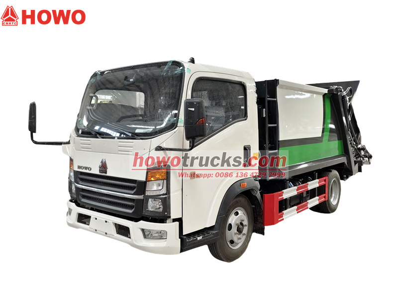 HOWO 6cbm rear loader truck