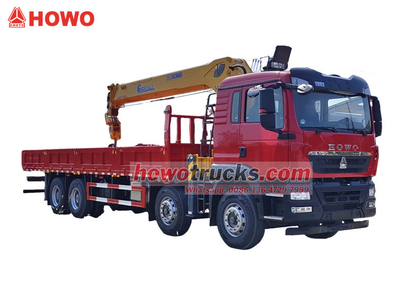 HOWO 8×4 boom crane truck