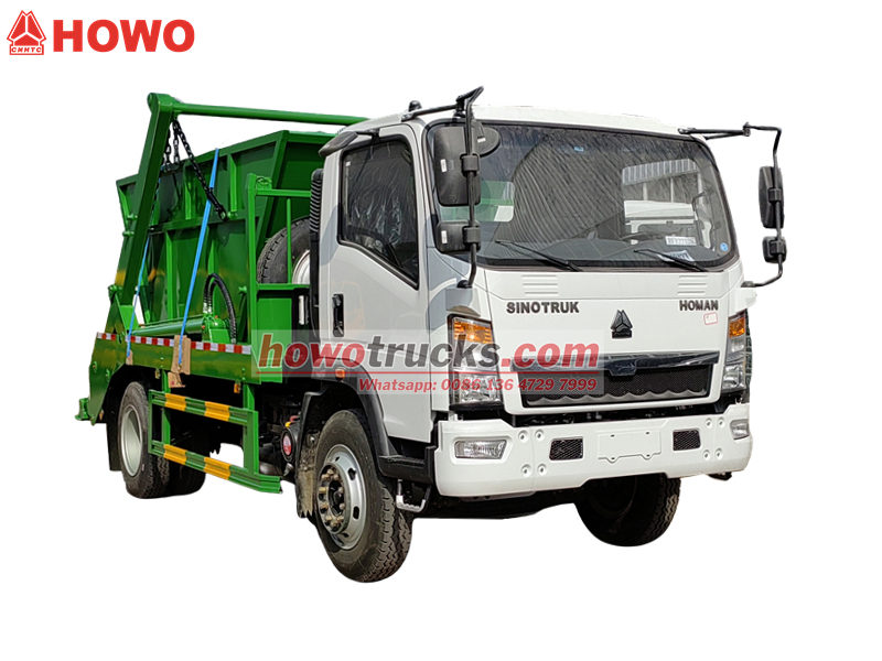 Howo light skip loader truck