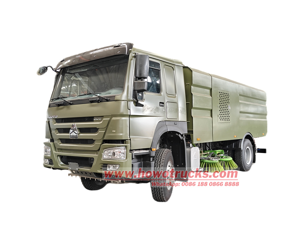 HOWO 4X2 12CBM street sweeper truck