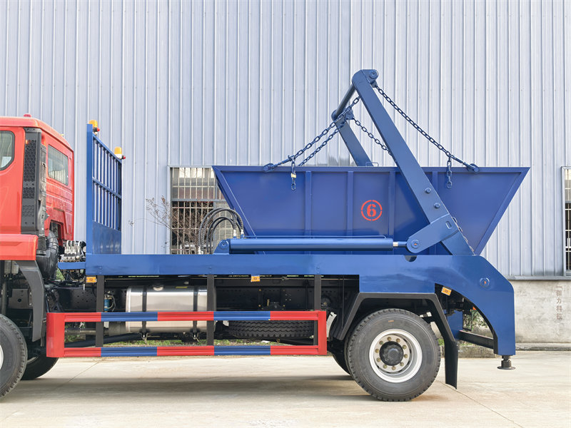 HOWO skip bin lifter truck drawing