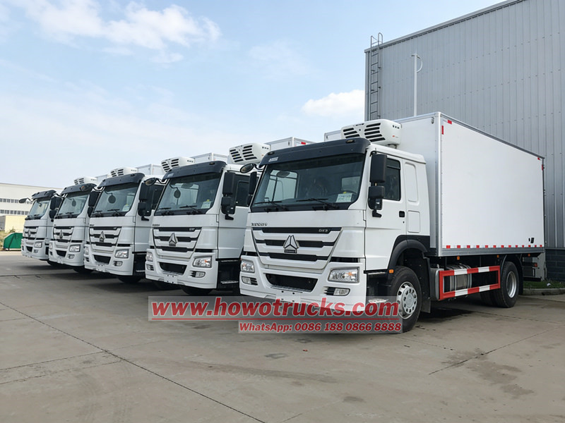 HOWO heavy duty cooler van
