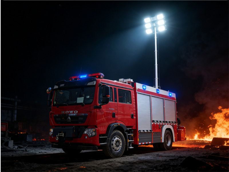 Howo fire lighting truck