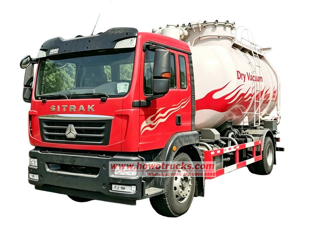 HOWO 4x2 dry vacuum super truck