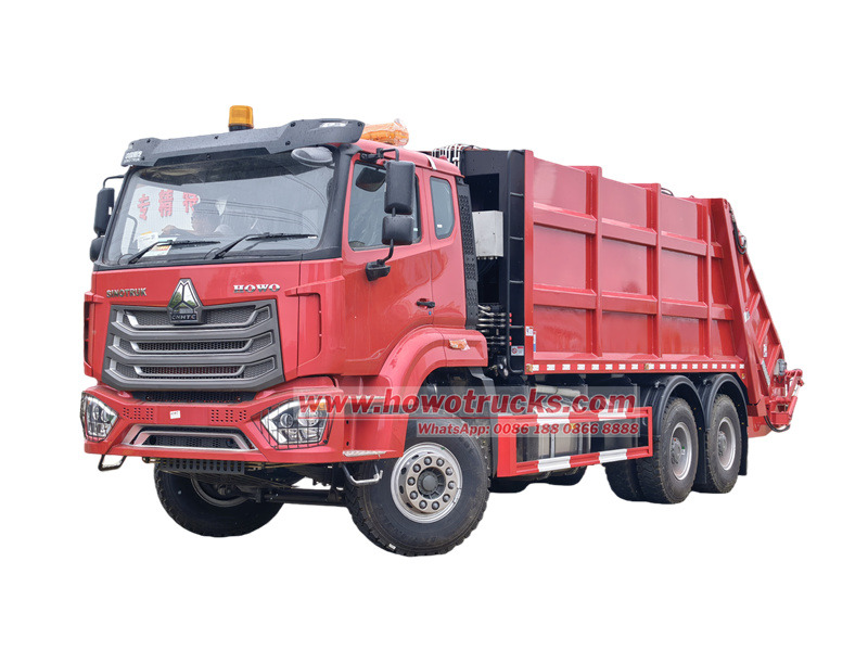 HOWO 20cbm rear loader truck