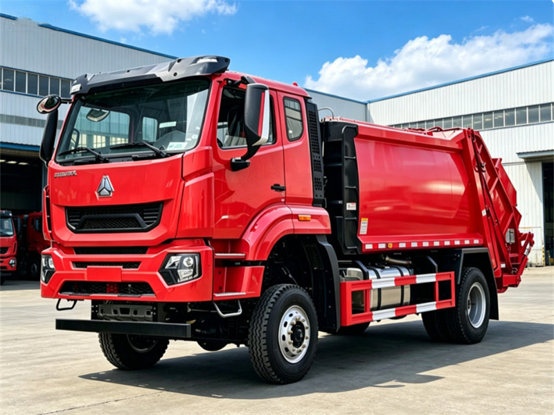 HOWO rear loader truck 
